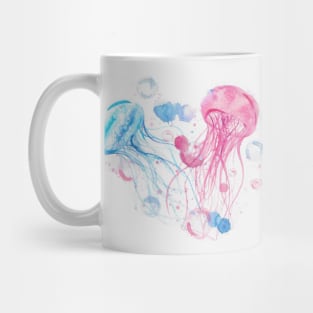 Jellyfish watercolor Mug